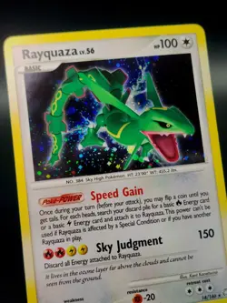 Pokemon TCG Legends Awakened Rayquaza LV.56 Holo 14/146 NM - Image 4
