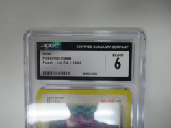 1999 Pokemon Jungle 1st Edition Ditto 18/62 CGC 6 - Image 2
