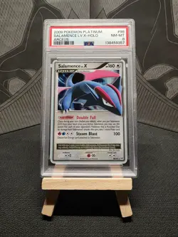 2009 POKEMON PLATINUM ARCEUS #98 SALAMENCE LV.X-HOLO PSA 8 - Image 1