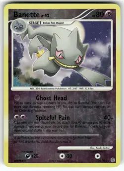 Banette Secret Wonders Rare,Reverse Holo Pokemon Moderately played - Image 1