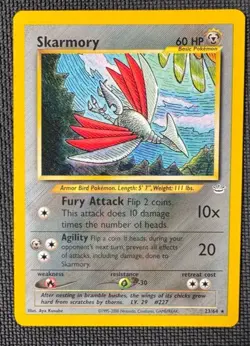 SKARMORY 23/64 NON HOLO R NEO REVELATION POKEMON NM - Image 1