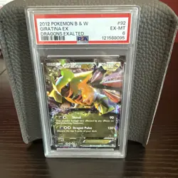 2012 POKEMON B&W DRAGONS EXALTED #92 GIRATINA EX PSA 6 - Image 1