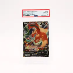 Charizard V - 154/172 PSA 10 Brilliant Stars Alternate Art Pokemon - GEM MT - Image 1