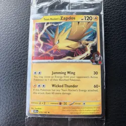Team Rocket's Zapdos 070/182 SEALED - Gamestop Promo - Destined Rivals - Pokemon - Image 1