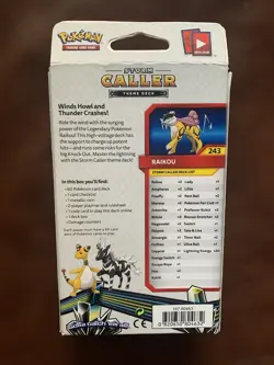 Pokemon Raikou Sun & Moon Lost Thunder Storm Caller Theme Deck 2018 New Sealed - Image 2