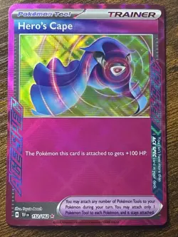 Hero's Cape 152/162 Ace Spec SV Temporal Forces Pokemon English NM - Image 1