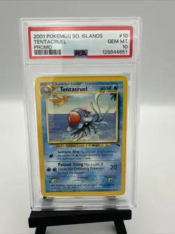 2001 Pokemon Southern Islands #10 Tentacruel Promo 10/18- PSA 10 Gem MT New Cert - Image 1
