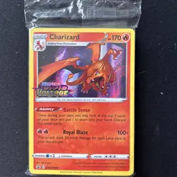 Pokemon Charizard SWSH066 Vivid Voltage Prerelease Sealed Pack Promo - Image 1
