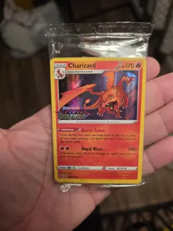 Pokemon SEALED Charizard SWSH066 SWSH Vivid Voltage Prerelease Promo Pack!! - Image 1