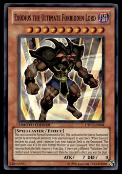 Yu-Gi-Oh TCG #CT07-EN024 Exodius the Ultimate Forbidden Lord SR,Limited - Image 1