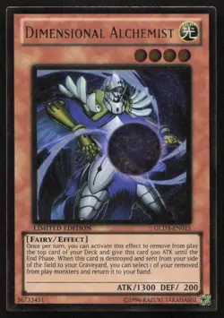 Yu-Gi-Oh TCG Gold Series 3 #GLD3-EN015 Dimensional Alchemist Gold Rare - Image 1