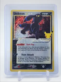 UMBREON 2021 POKEMON CELEBRATIONS CLASSIC COLLECTION HOLO A 17/17 Q2628 - Image 1
