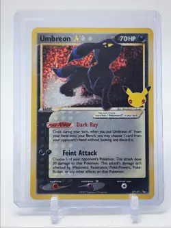 UMBREON 2021 POKEMON CELEBRATIONS CLASSIC COLLECTION HOLO 17/17 Q2628 - Image 1