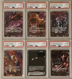 One Piece OP13 God Demon Pack Red Parallel FIVE ELDERS & IMU Sequential PSA 10 - Image 1