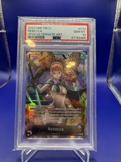 Rebecca OP04-039 Alt Art Leader PSA 10 - One PIece Kingdoms of Intrigue English - Image 1