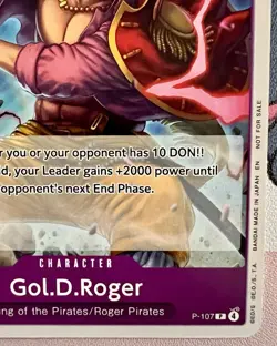 One Piece Gol D. Roger Promo P-107 Store Tournament 2025 Vol. 4 - Image 5
