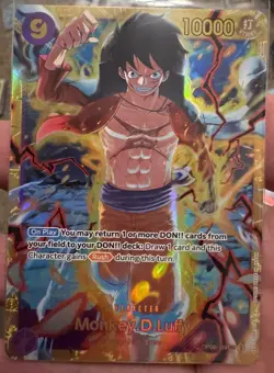 One Piece TCG Emperors in the New World Monkey D. Luffy OP09-119 SEC NM - Image 1