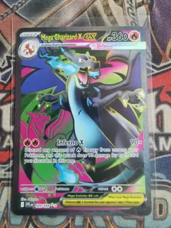Mega Charizard X EX 109/094 Full Art Ultra Rare NM Phantasmal Flames Pokemon - Image 1