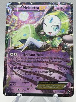 Meloetta EX RC11/RC25 Legendary Treasures Pokemon Card Radiant Collection - NM - Image 1