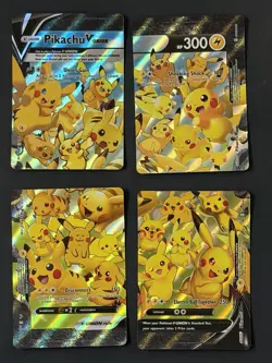 Pikachu V-Union 4-Card Set Pokemon TCG SWSH139-142 Black Star Promo - LP - Image 1