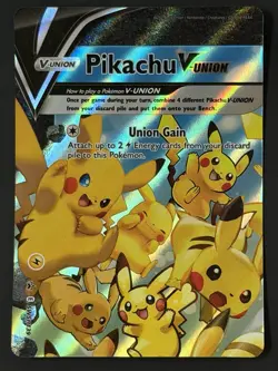 Pikachu V-Union 4-Card Set Pokemon TCG SWSH139-142 Black Star Promo - LP - Image 3
