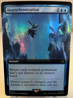 Magic MTG Desynchronization *EXT Foil* Rare Assassin's Creed ACR-0159 English NM - Image 1