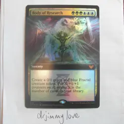 Body of Research *FOIL* Extended Full Art - Strixhaven Borderless NM+ mtg - Image 1