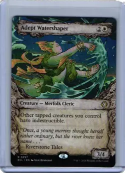 MTG Adept Watershaper Showcase Lorwyn Eclipsed Magic the Gathering NM - Image 1