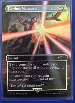 MTG - Flawless Maneuver - Foil - Captain America - Marvel - Secret Lair - Magic - Image 1