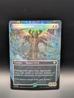 MTG - Grand Abolisher - FOIL BORDERLESS - Creature Human Cleric - CMM #625 -Rare - Image 1