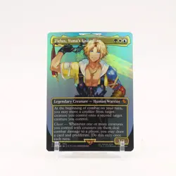 Tidus Yunas Guardian Borderless 205 Final Fantasy Commander Mythic FOIL Magic NM - Image 1