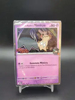 Team Rocket’s Mimikyu 087/182 Destined Rivals Prerelease Promo SEALED Pokemon - Image 1
