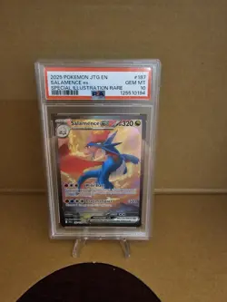 SALAMENCE EX PSA 10!!! Pokemon 2025 JTG SIR Card #187 - Image 1