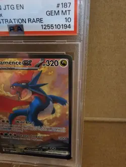 SALAMENCE EX PSA 10!!! Pokemon 2025 JTG SIR Card #187 - Image 4
