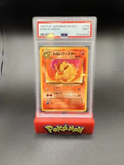 1997 POKEMON JAPANESE ROCKET 136 DARK FLAREON | PSA MINT 9 - Image 1