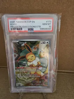 2025 Pokemon Eevee Prismatic Evolutions ETB PSA 10 GEM MT #173 - Image 3