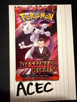 Pokemon TCG S&V Destined Rivals Booster Pack - Sealed 2025 - Choose Your Art - Image 3