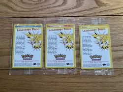 POKEMON SEALED ALL 3 Movie Promo Legendary Birds Moltres Articuno Zapdos WOTC - Image 1