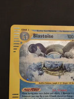 Blastoise 4/165 Holo Rare, Expedition Base Set Pokemon Card, 2002 - Image 2
