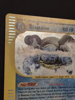 Blastoise 4/165 Holo Rare, Expedition Base Set Pokemon Card, 2002 - Image 3