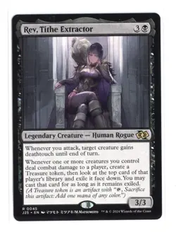 Rev, Tithe Extractor (Anime) R 45 Regular Foundations Jumpstart MTG Card NM - Image 1