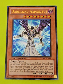 Yu-Gi-Oh Darklord Asmodeus Limited Edition Ultra Rare LC02-EN004 Nm - Image 1