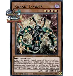 Yugioh! 1x Rokket Loader BPRO-EN001 Ultra Rare 1st Ed NM - Image 1