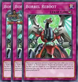 Yugioh! 3x Borrel Reboot BPRO-EN070 Super Rare 1st Ed NM - Image 1