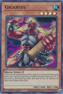 1x (NM) Gigantes - GFTP-EN074 - Ultra Rare - 1st Edition YuGiOh - Image 1