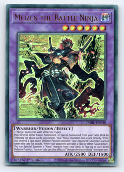 Meizen the Battle Ninja - DABL-EN040 - Ultra Rare - 1st Edition - Yugioh - Image 1