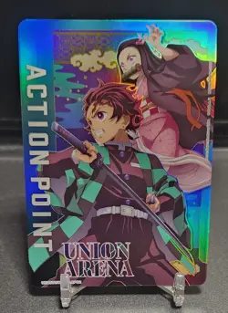 Foil Action Point Card (AP02) Union Arena Demon Slayer English Tonjiro & Nezuko - Image 1