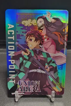 Foil Action Point Card (AP02) Union Arena Demon Slayer English Tonjiro & Nezuko - Image 5