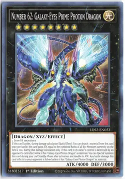Yugioh - Number 62: Galaxy-Eyes Prime Photon Dragon LDS2-EN053 1st Edition - Leg - Image 1