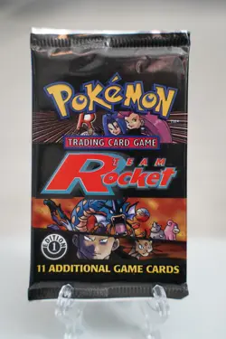 Pokemon 1st Edition Team Rocket Booster Pack Factory Sealed 1999-2000 WOTC - Image 1